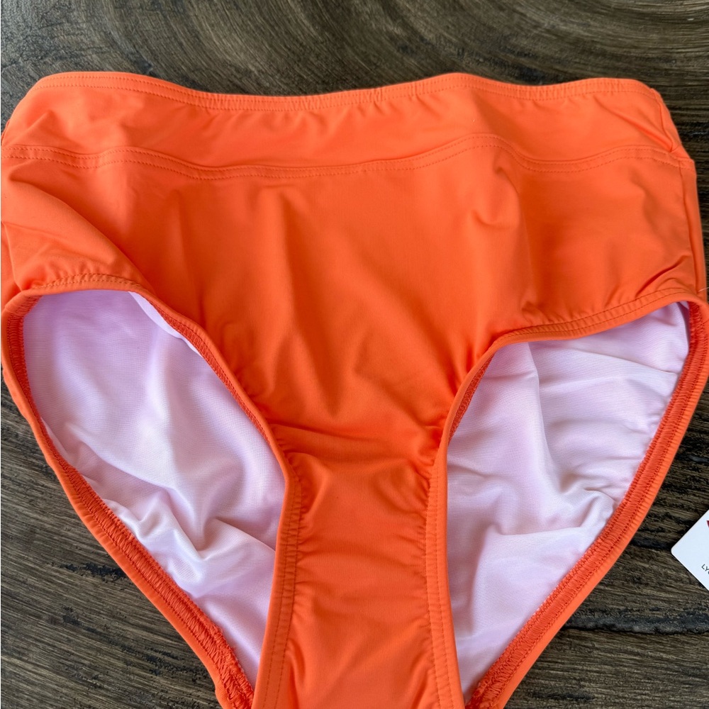 Lands' End Papaya Orange Bikini Bottom